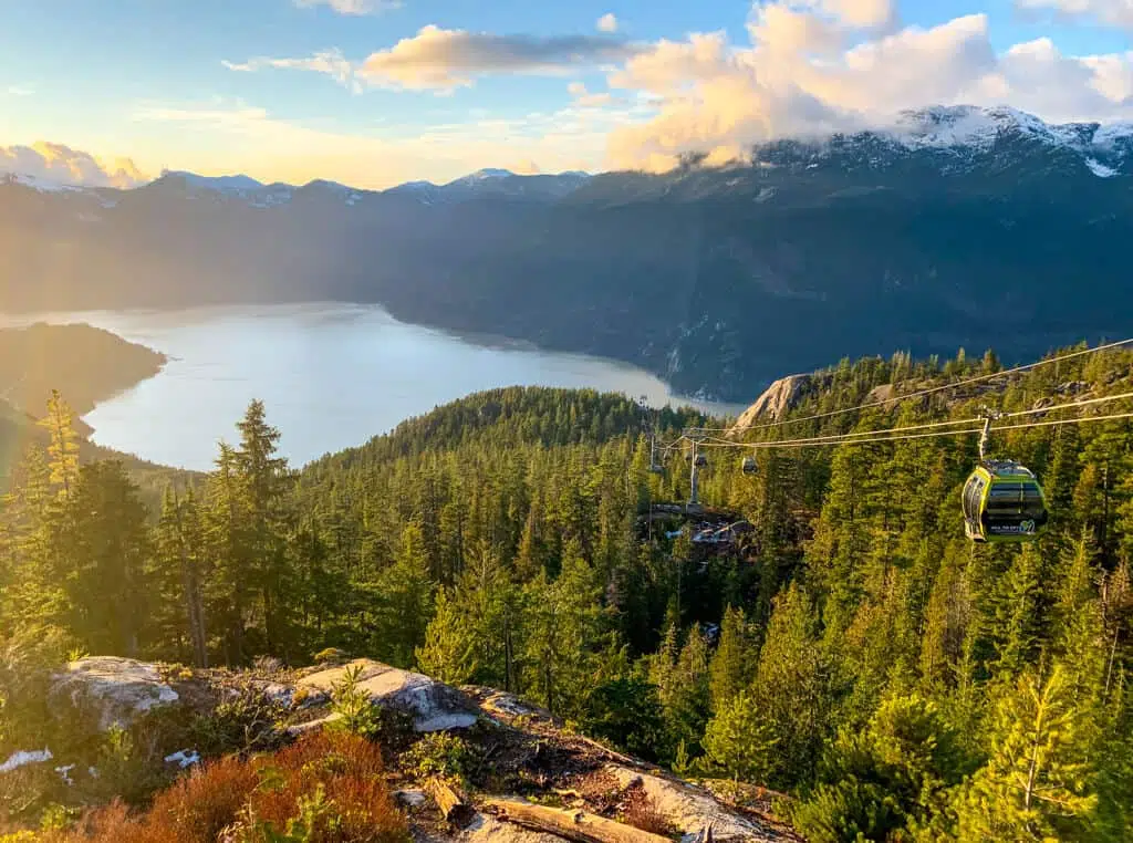 view from sea to sky gondola