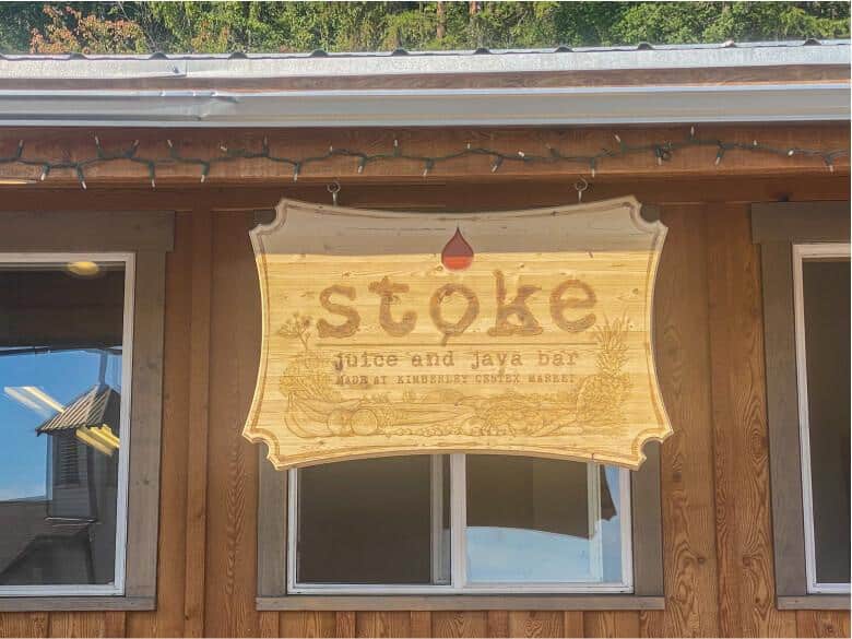Stoke market sign