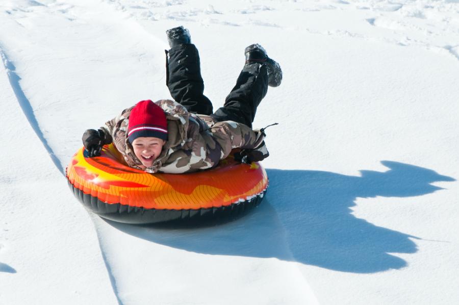 boy tubing